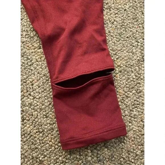 Free People Women's M Maroon‎ High-Waisted Jogger Pants w/ Pockets - Picture 5 of 8
